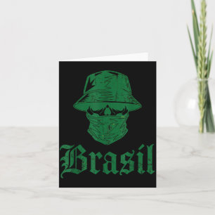 Brasil Geschenk Flagge Brasilianischer Fan Vintage Karte