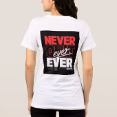Brasil Gib Nie Auf Tri-Blend Shirt (Rückseite)