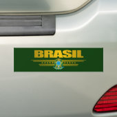 "Brasil Gold" Autoaufkleber (Auf Auto)