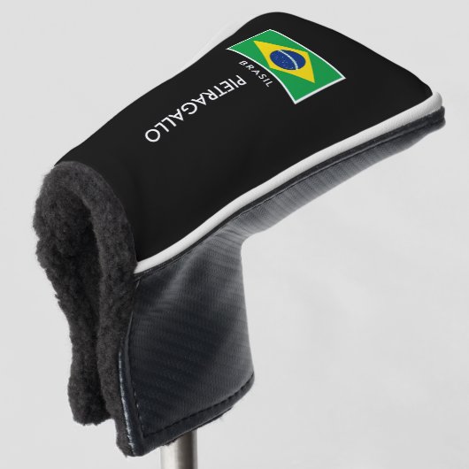 Brasil Golf Putter Abdeckung Headcover (3/4 Vorderseite)