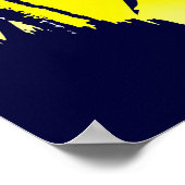 Brasil Grunge 2010 Fußball liebt Futbol-Geschenke Poster (Ecke)