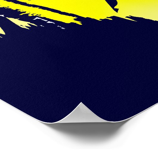 Brasil Grunge 2010 Fußball liebt Futbol-Geschenke Poster (Ecke)