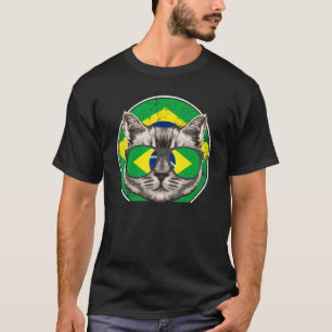 Brasil Katze Brasil Brasilianer T-Shirt