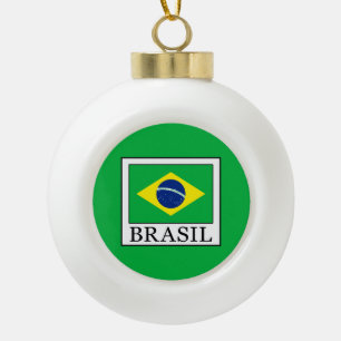 Brasil Keramik Kugel-Ornament