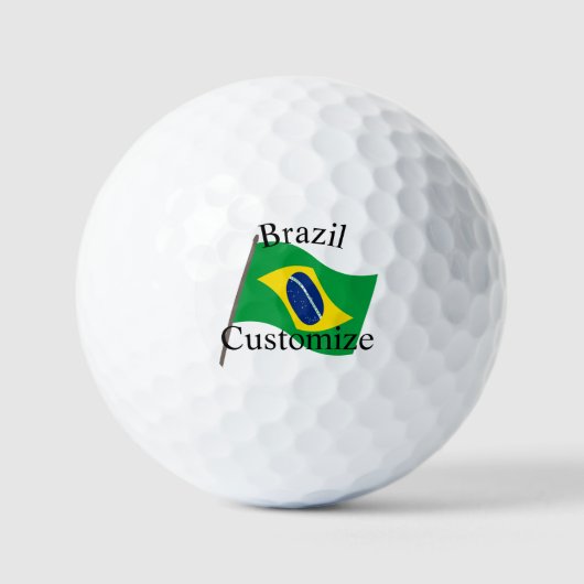 Brasil Landesflagge Thunder_Cove Golfball (Vorderseite)