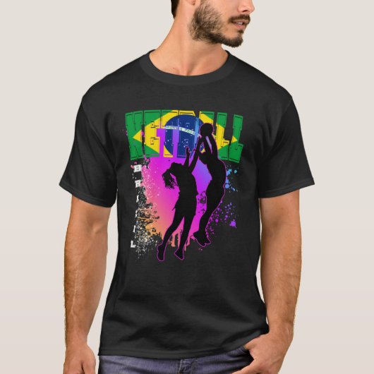 Brasil-Netball T-Shirt (Vorderseite)