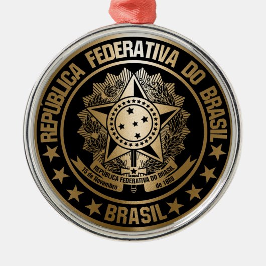 Brasil Ornament Aus Metall (Vorne)