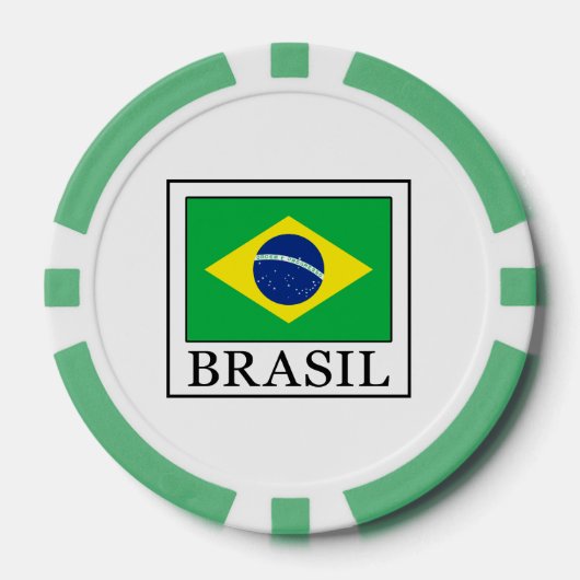Brasil Pokerchips (Vorderseite)