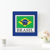 Brasil Quadratische Wanduhr (Zuhause)