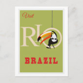 Brasil Reiseplakat Postkarte (Vorderseite)