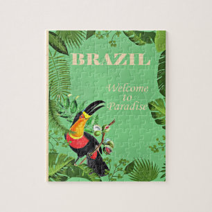 Brasil Reiseplakat, Tukan, Puzzle