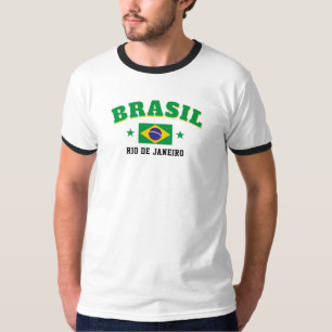Brasil Rio de Janeiro Retro-Flagge T-Shirt