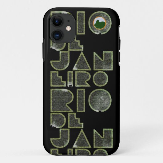 Brasil Rio de Janeiro typography Case-Mate iPhone Hülle (Rückseite)