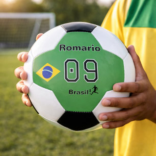 Brasil Seleção Spieler benutzerdefinierter Name Tr Fußball