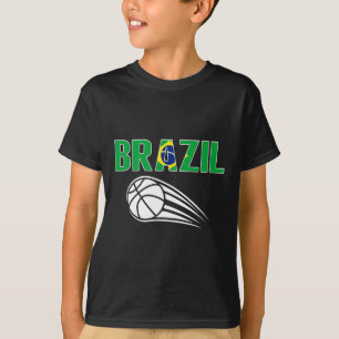 Brasil Sketll Fans Jersey - Brasilianische Flagge T-Shirt