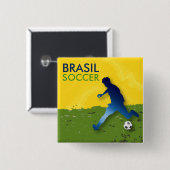 Brasil Soccer Button (Vorne & Hinten)