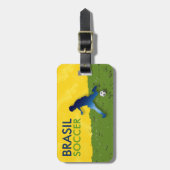 Brasil Soccer Gepäckanhänger (Vorderseite vertikal)