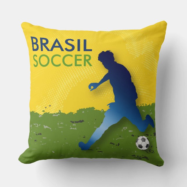 Brasil Soccer Kissen (Vorderseite)