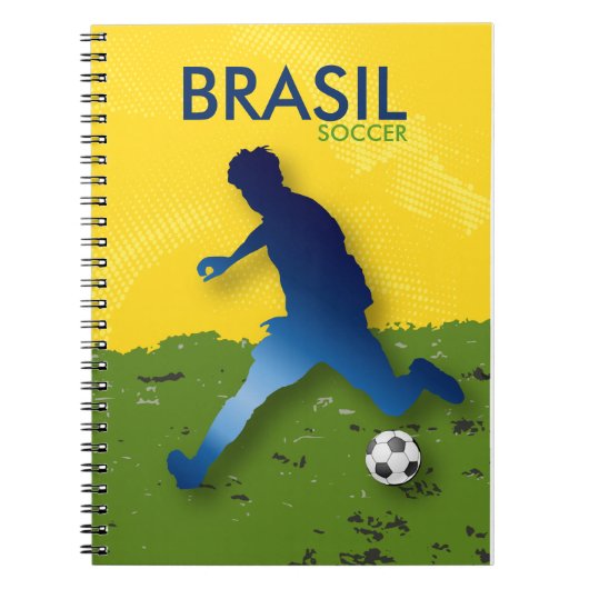 Brasil Soccer Notizblock (Vorderseite)