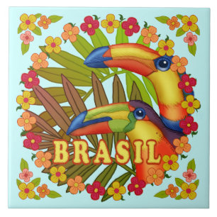 Brasil Toucans Keramik Fliese