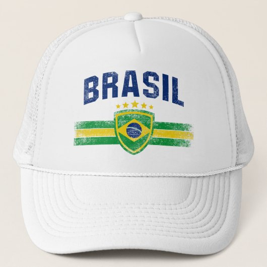 Brasil Truckerkappe (Vorderseite)
