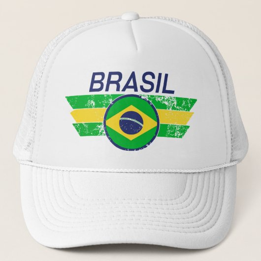 Brasil Truckerkappe (Vorderseite)