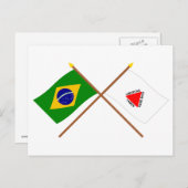 Brasil und Minas Gerais Postkarte (Vorne/Hinten)