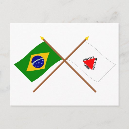 Brasil und Minas Gerais Postkarte (Vorderseite)