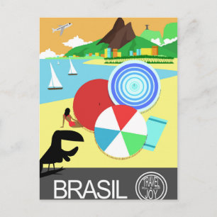 Brasil Vintag Retrodesign Postkarte
