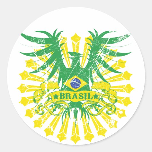 Brasil Winged Sticker (Vorderseite)