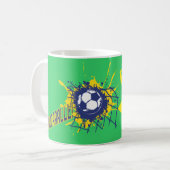 Brasile Fußball Tasse Rot (Vorderseite Links)
