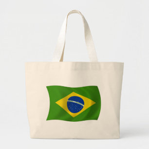 Brasilfahne-Tragetasche Jumbo Stoffbeutel
