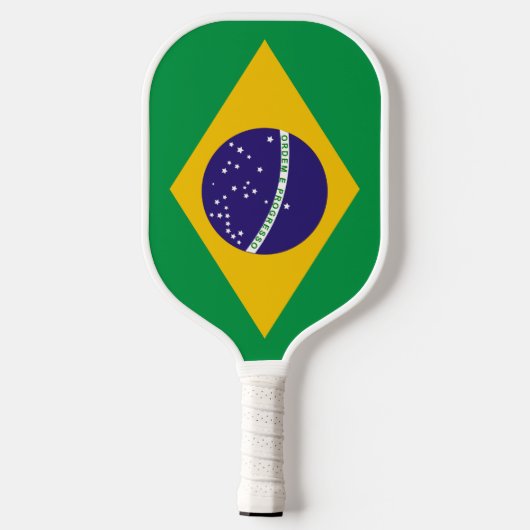 Brasilflagge pickleball schläger (Rückseite)