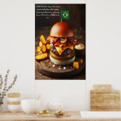 Brasilia Bites: Picanha Perfection 24x36 Poster (Küche)