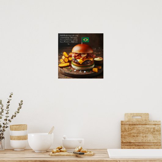 Brasilia Bites: Picanha Perfection Poster (Küche)