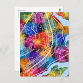 Brasília Brazil City Map Postkarte (Vorne/Hinten)