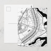Brasília Brazil Map Postkarte (Vorne/Hinten)