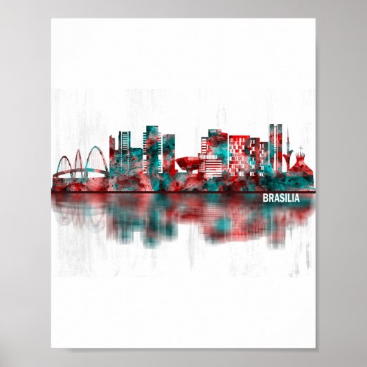 Brasilia Skyline Poster (Vorne)