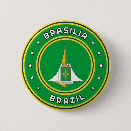 Brasilia-Wappen Brasilien Button (Vorderseite)