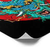 Brasilian Jiu Jitsu Drache - BJJ Grappling Poster (Ecke)