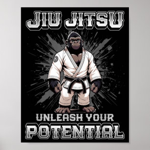 Brasilian Jiu Jitsu MMA und süßes Ringen BJJ Poster
