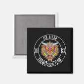 Brasilian Jiu Jitsu und Grappling - Jiu Jitsu Löwe Magnet (Vorderseite/Rückseite)