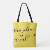 Brasilianer an der Herz-Einkaufstüte, Brasilien Tasche (Rückseite)