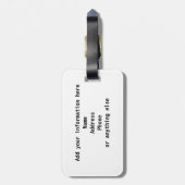 Brasilianer Futbol - Fußball Gepäckanhänger (Rückseite vertikal)