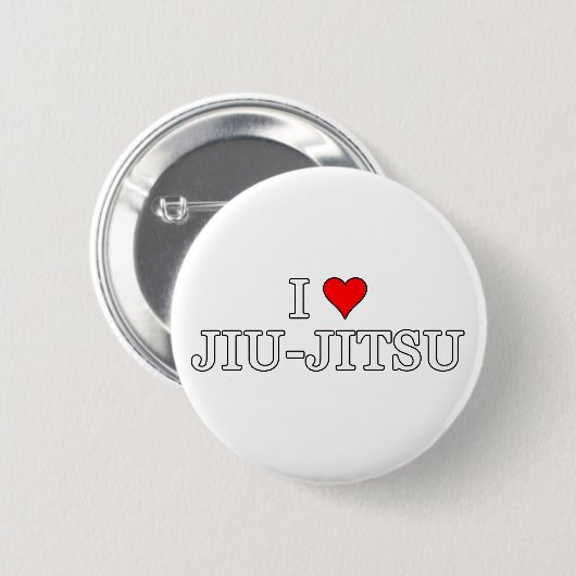 Brasilianer Jiu Jitsu Button (Vorne & Hinten)