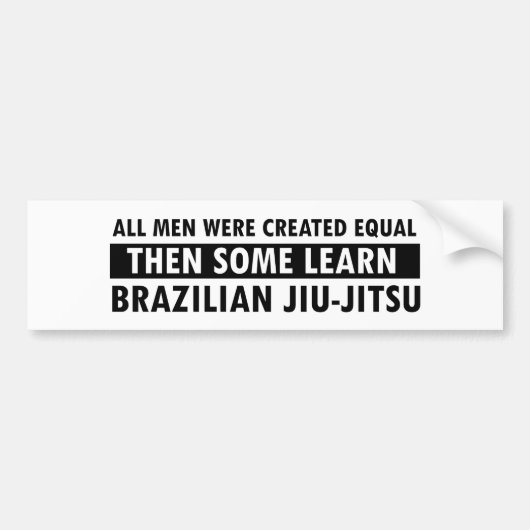 Brasilianer Jiu-Jitsu Entwürfe Autoaufkleber (Vorne)