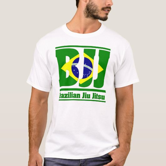 Brasilianer Jiu Jitsu Flagge T-Shirt (Vorderseite)
