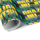 Brasilianer Jiu-Jitsu Geschenkpapier (Rolleneckpunkt)