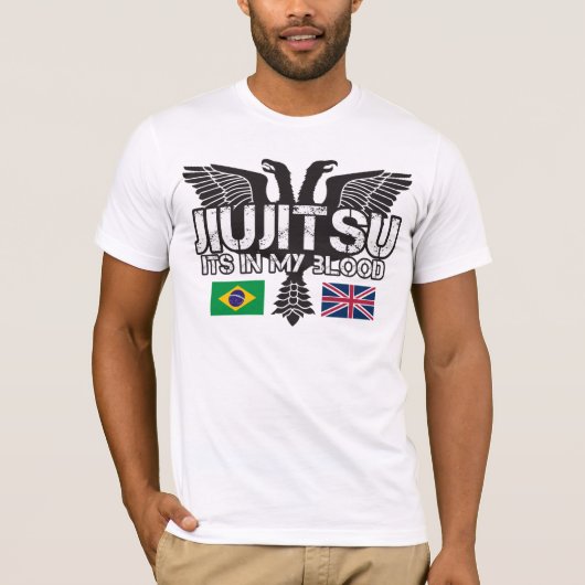 Brasilianer Jiu Jitsu Großbritannien T - Shirt (Vorderseite)