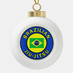 Brasilianer Jiu Jitsu Keramik Kugel-Ornament